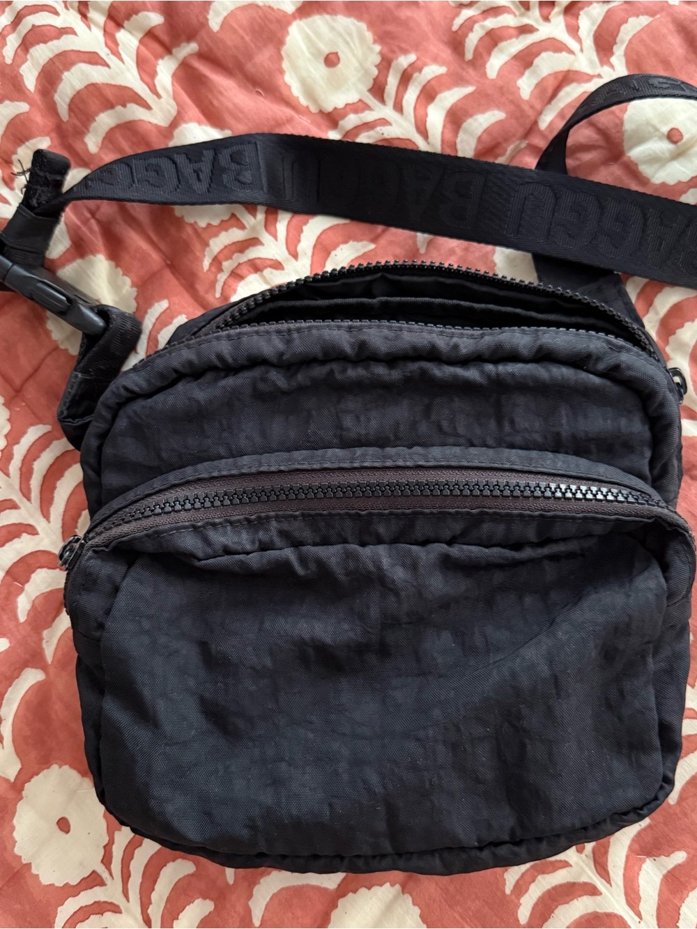 BAGGU Black Nylon Fanny Pack - Picture 2 of 3
